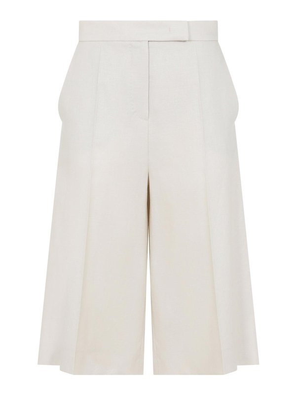 Max Mara: Trousers Shorts - Linen Bermuda