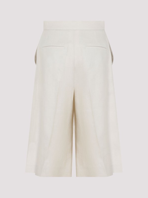 Max Mara: Trousers Shorts online - Linen Bermuda