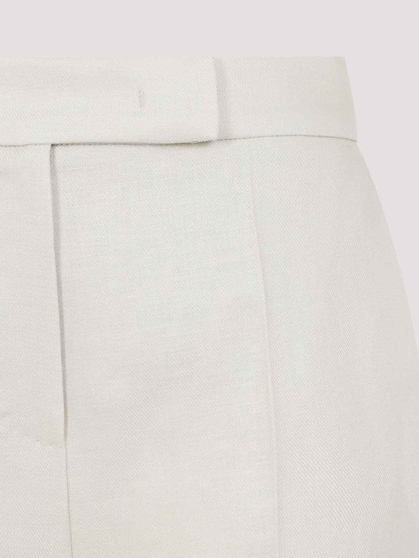 The Best Shops Max Mara: Trousers Shorts - Linen Bermuda