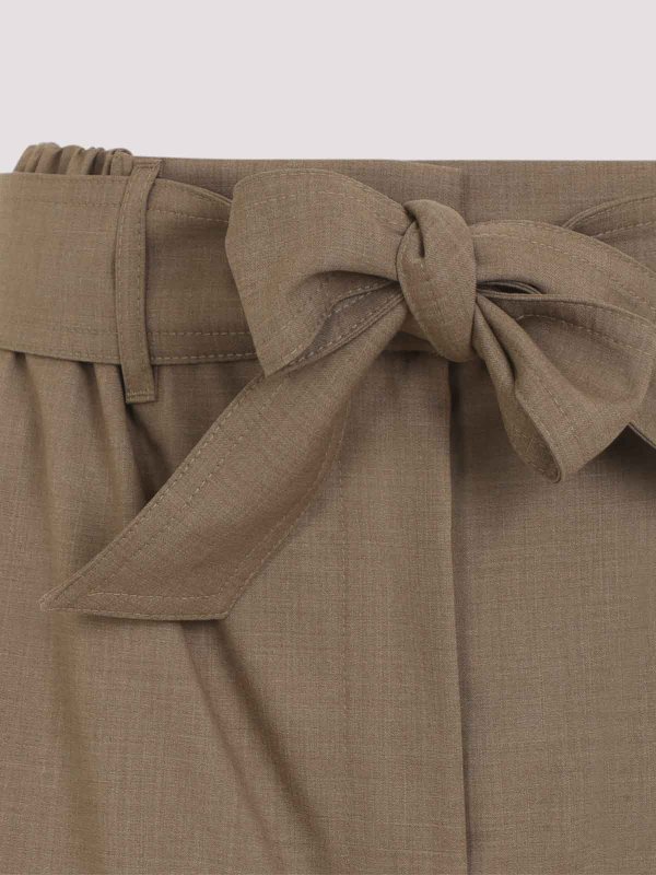 The Best Shops Max Mara: Casual Hosen - Casual Hose - Hellbraun