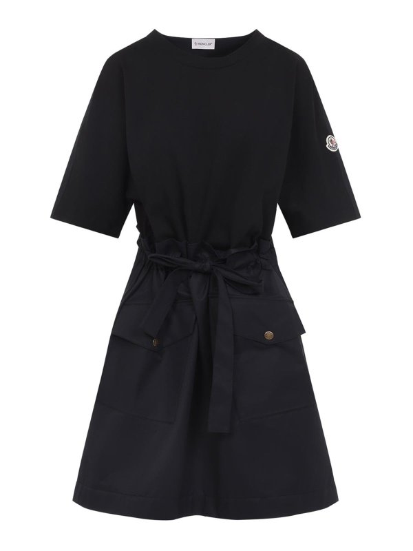 MONCLER: Robes courtes - Robe Courte - Noir