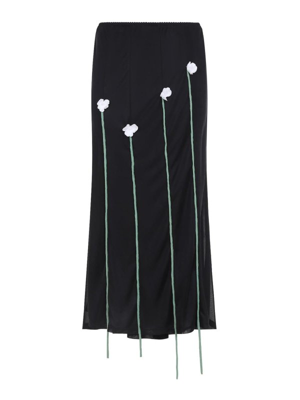 MOSCHINO: Knielange und Midi Röcke - Midirock - Schwarz