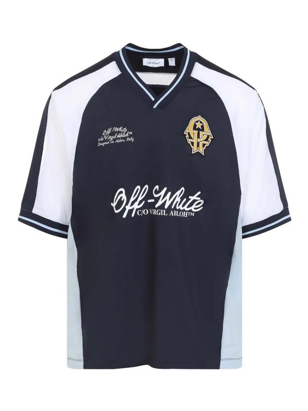 OFF-WHITE: T-shirts - T-Shirt - Hellblau