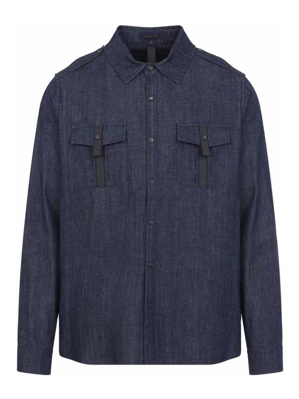 SEASE: camicie - Camicia in denim di cotone
