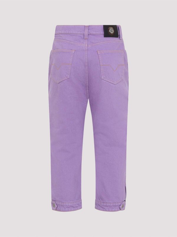 VERSACE: straight leg jeans online - Jeans