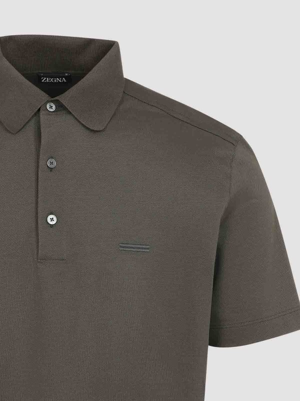 The Best Shops ZEGNA: ポロシャツ - ポロシャツ - ダークベージュ
