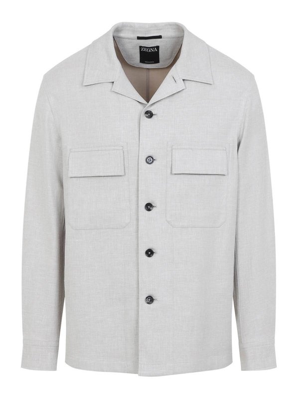 ZEGNA: シャツ - シャツ - ベージュ