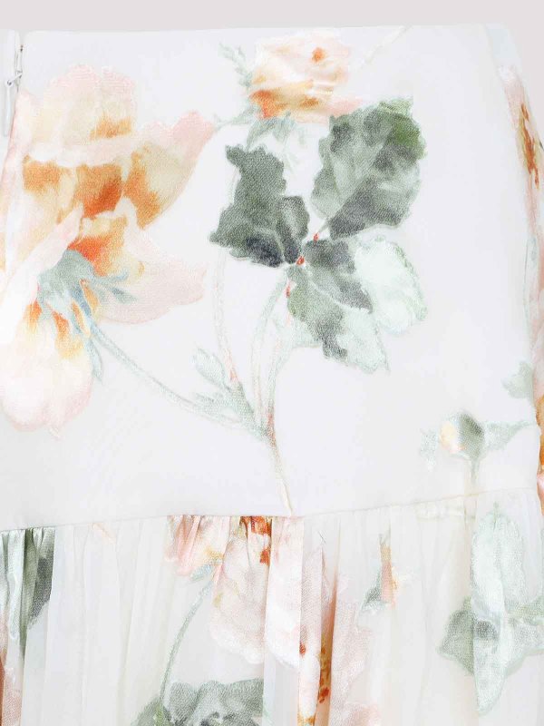 The Best Shops ZIMMERMANN: Knielange und Midi Röcke - Midirock - Creme