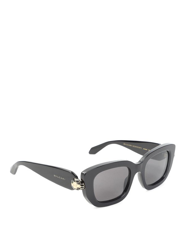 BVLGARI: sunglasses - Serpenti Forever Rectangular Sunglasses