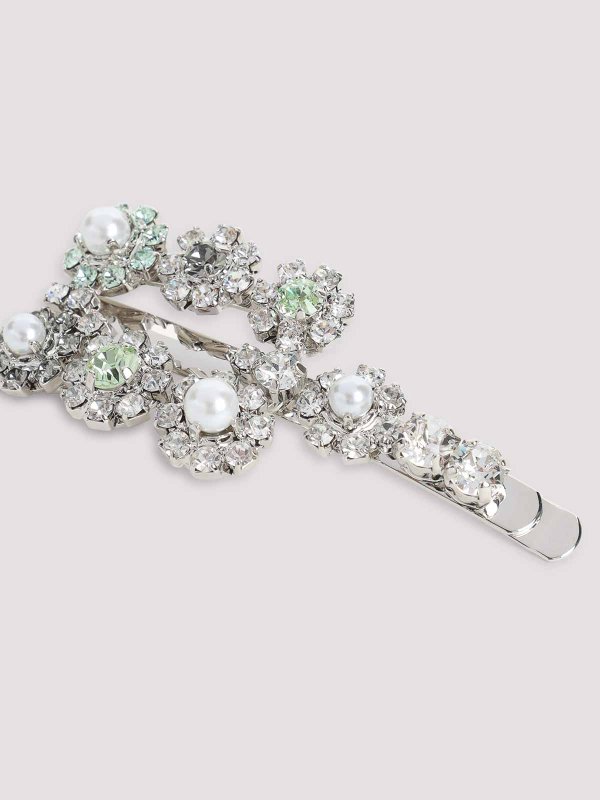 The Best Shops ROGER VIVIER: ヘアーアクセサリー - フラワーストラスヘアクリップ