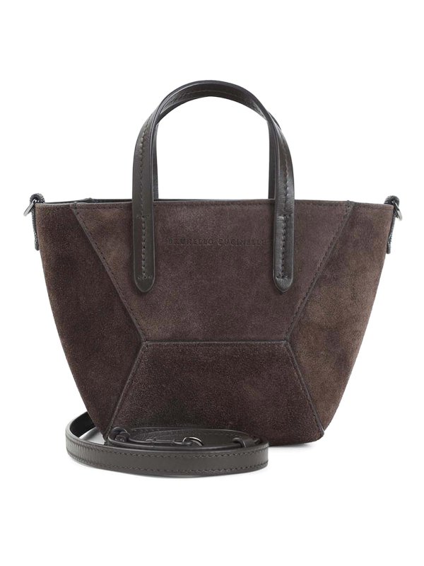 BRUNELLO CUCINELLI: クラッチバッグ - クラッチバッグ - ブラウン