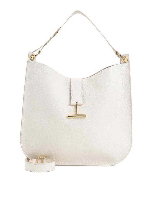 TOM FORD: Schultertaschen - Schultertasche - Creme