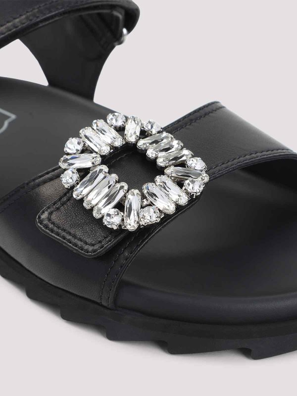 サンダル - 黒 shop online: ROGER VIVIER