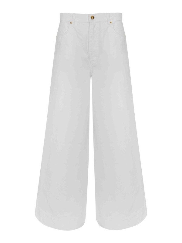 ALBERTA FERRETTI: Jeans Rectos - Vaqueros Rectos - Blanco