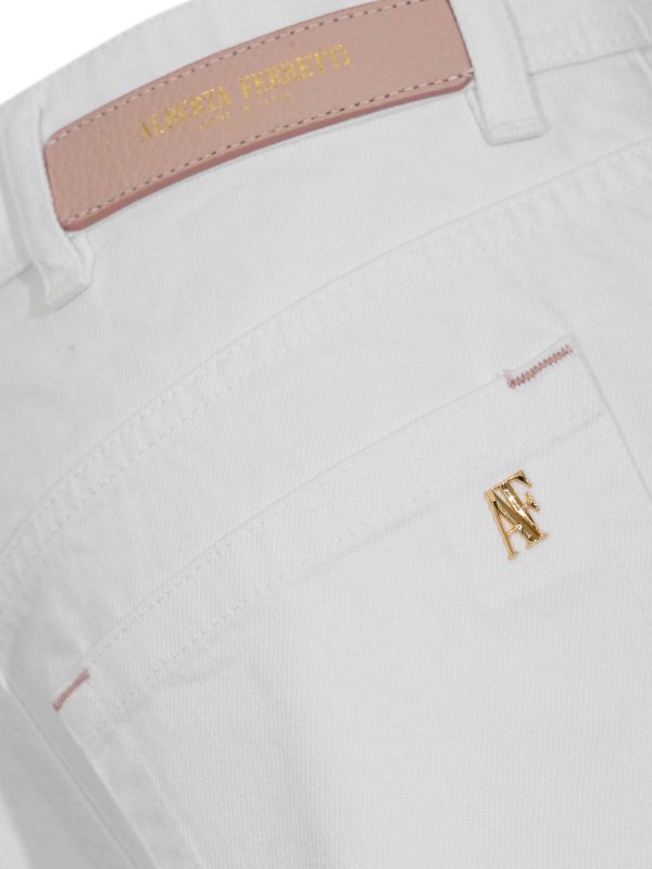 The Best Shops ALBERTA FERRETTI: Jeans Rectos - Vaqueros Rectos - Blanco