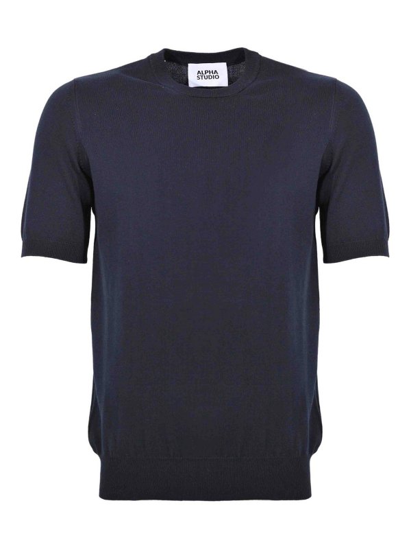 ALPHA STUDIO: maglia collo rotondo - Maglia Girocollo