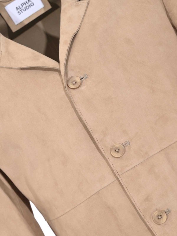 The Best Shops ALPHA STUDIO: leather jacket - Suede Leather Jacket