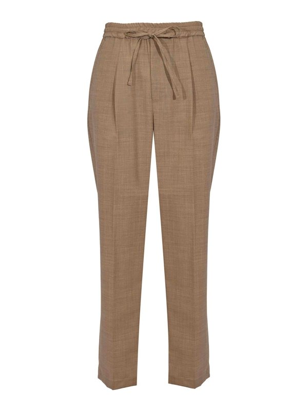 AMARANTO: Pantalons casual - Pantalons Décontractés - Gris Clair