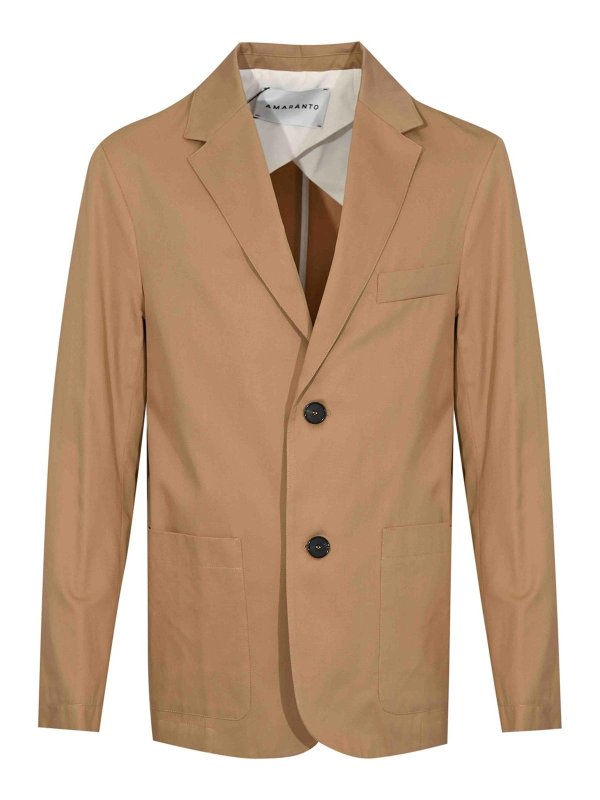 AMARANTO: giacche blazer - Giacca Monopetto In Cotone