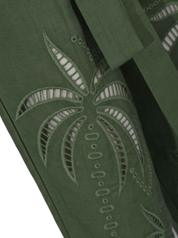 The Best Shops AMOSA: casual trousers - Linen blend trousers