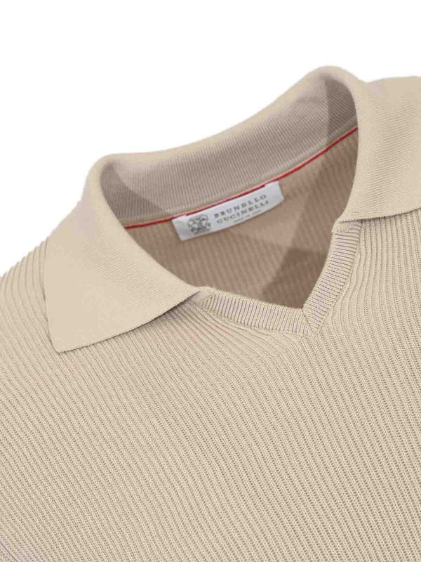 The Best Shops BRUNELLO CUCINELLI: ポロシャツ - ポロシャツ - ベージュ