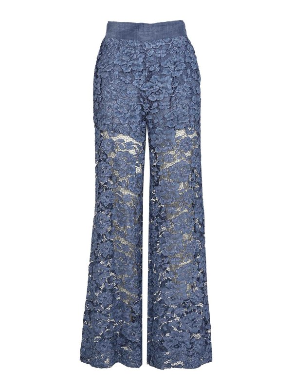 CLIPS: casual trousers - Perforated cotton blend trousers