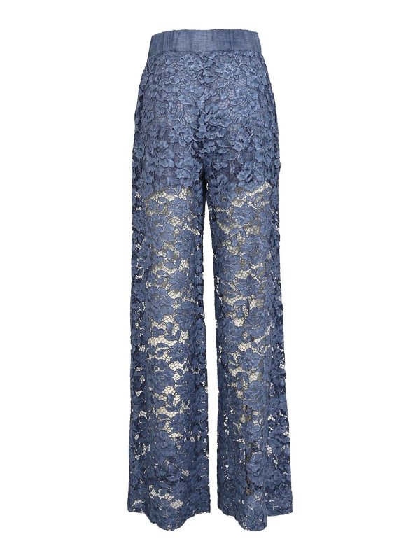 CLIPS: casual trousers online - Perforated cotton blend trousers