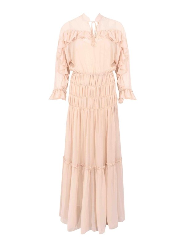 D.EXTERIOR: Maxikleider - Maxikleid - Beige