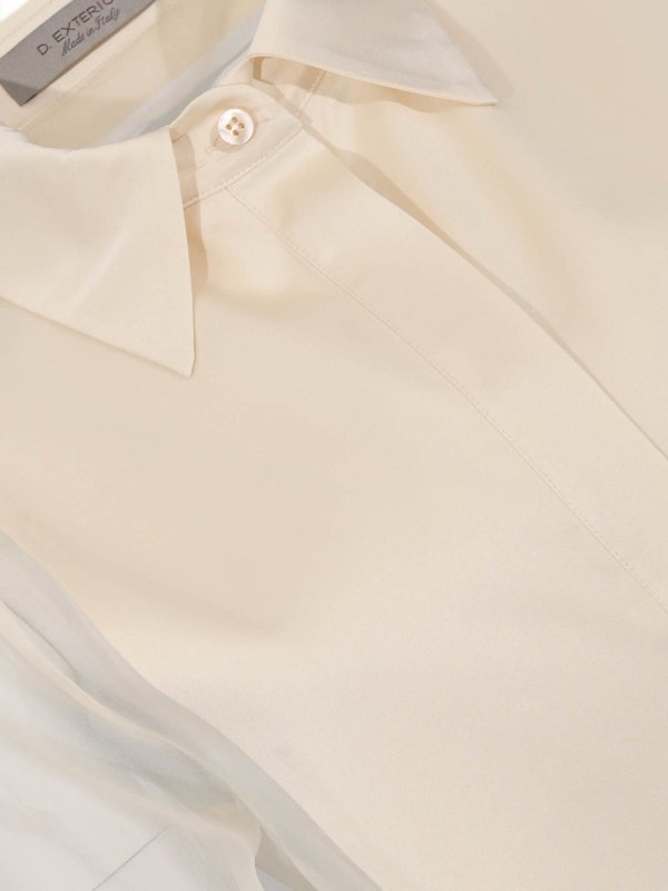 The Best Shops D.EXTERIOR: camicie - Camicia In Seta E Raso