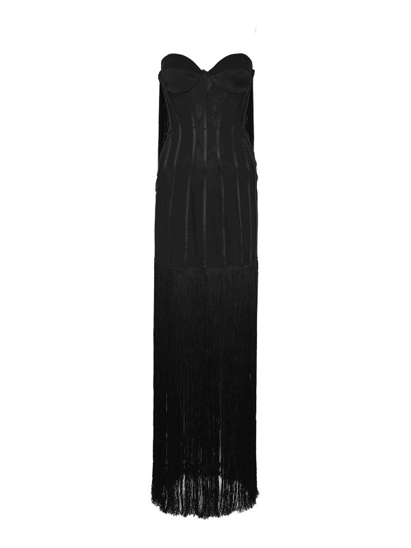 ELISABETTA FRANCHI: ニーレングスドレス - 膝丈ドレス - 黒