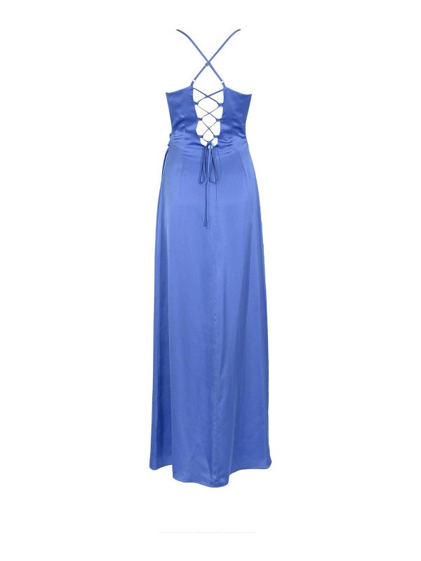 HANITA: evening dresses online - Long Avion Satin Dress