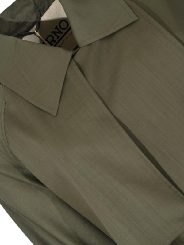 The Best Shops HERNO: Trenchs - Trench-Coat - Vert