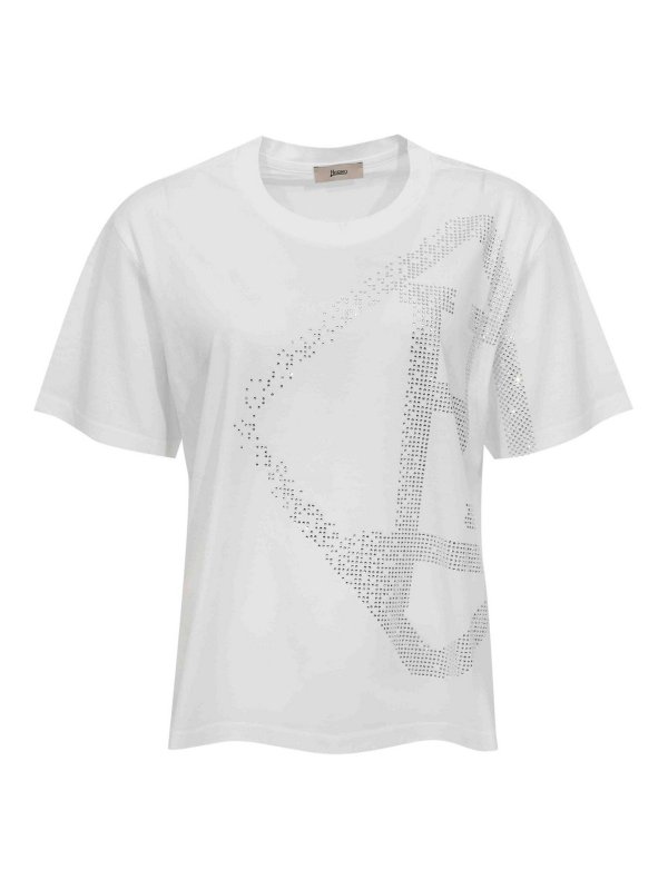 HERNO: T-shirts - T-Shirt - Blanc