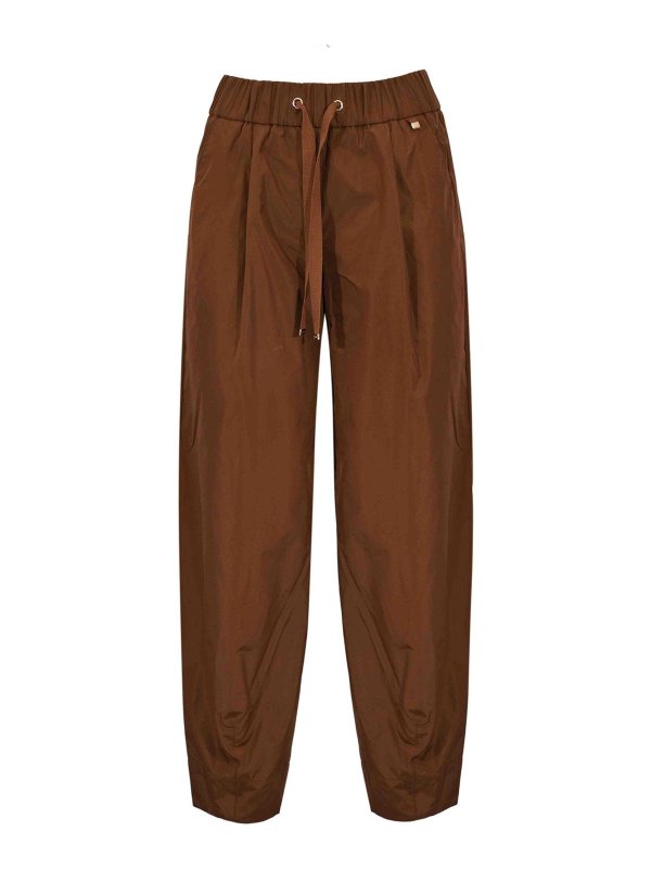 HERNO: Pantalons casual - Pantalons Décontractés - Marron