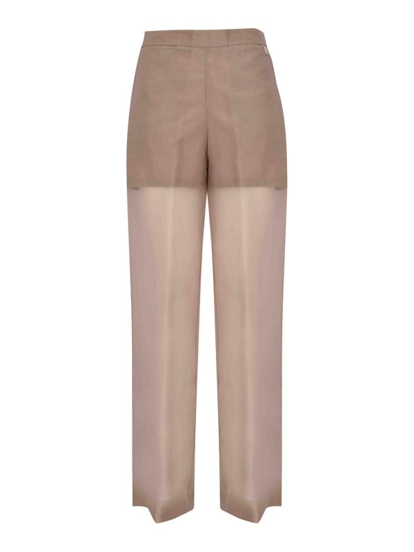 HERNO: Casual Hosen - Casual Hose - Hellrosa