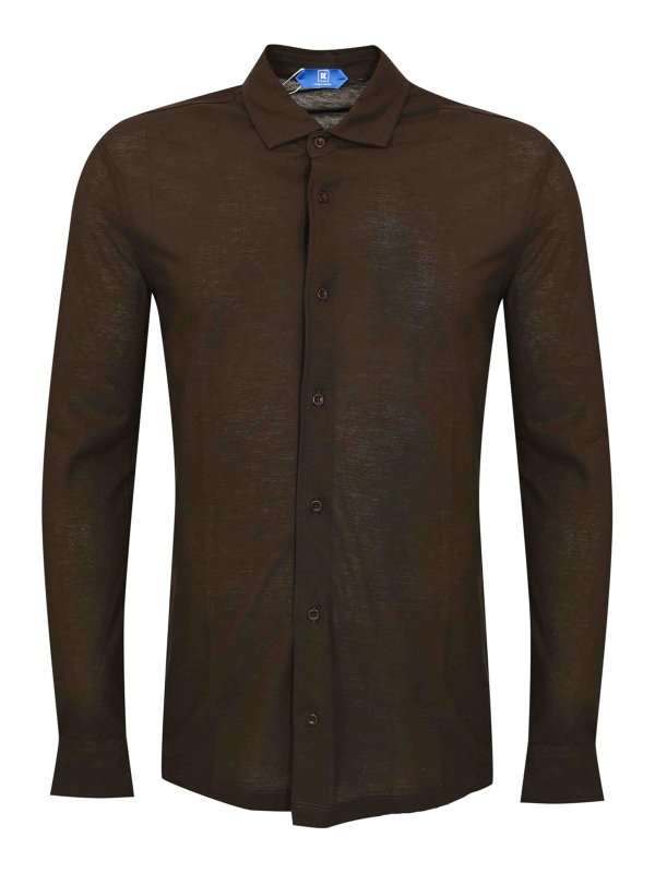 Kired: Camisas - Camisa - Marrón