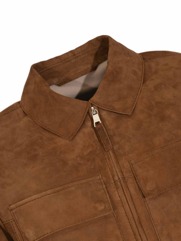 The Best Shops LEATHER AUTHORITY: Lederjacken - Lederjacke - Orange