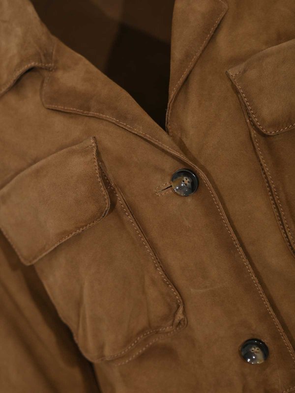 The Best Shops LEATHER AUTHORITY: Lederjacken - Lederjacke - Taupe