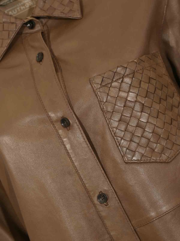 The Best Shops LEATHER AUTHORITY: Lederjacken - Lederjacke - Beige