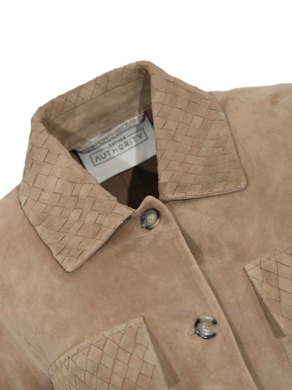 The Best Shops LEATHER AUTHORITY: レザージャケット - レザージャケット - クリーム