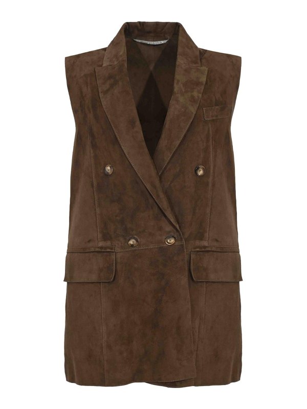 LEATHER AUTHORITY: Lederjacken - Lederjacke - Orange