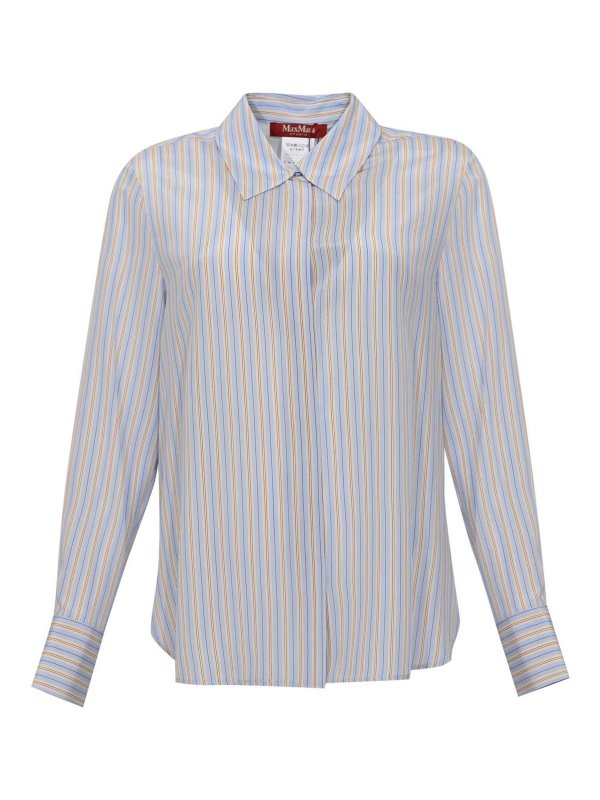 MAX MARA STUDIO: Camisas - Camisa - Azul