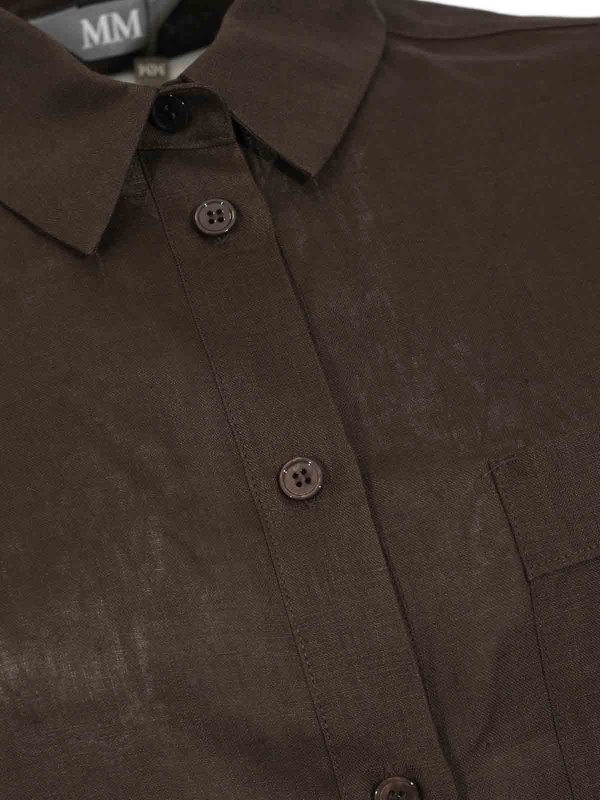 The Best Shops MM6 MAISON MARGIELA: シャツ - シャツ - ブラウン