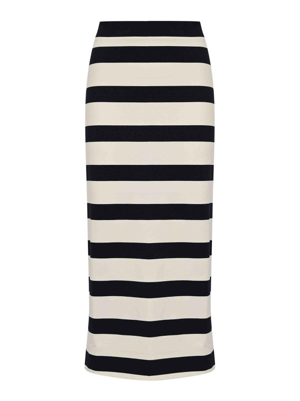 MM6 MAISON MARGIELA: ニーレングススカート＆ミディ丈 - 膝丈/ミディスカート - ブルー