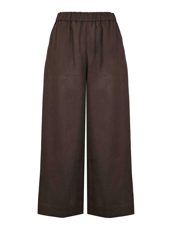 MM6 MAISON MARGIELA: カジュアルトラウザー - カジュアルパンツ - ブラウン