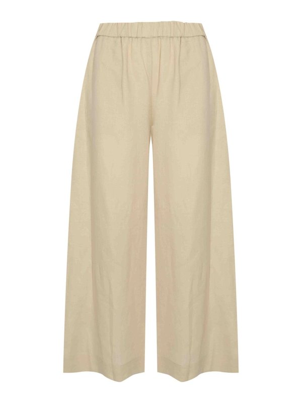 MM6 MAISON MARGIELA: カジュアルトラウザー - カジュアルパンツ - 白