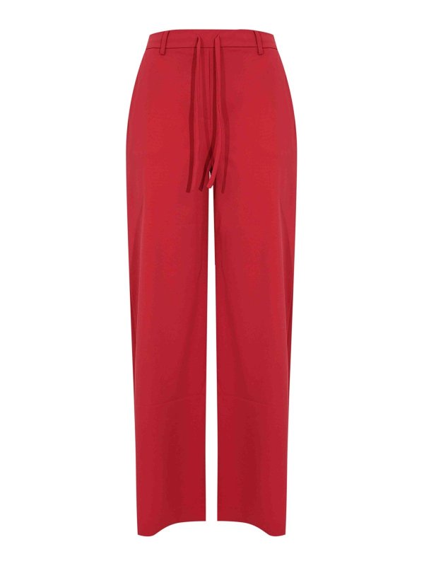 MM6 MAISON MARGIELA: スウェットパンツ - トラックスーツ ボトムス - 赤