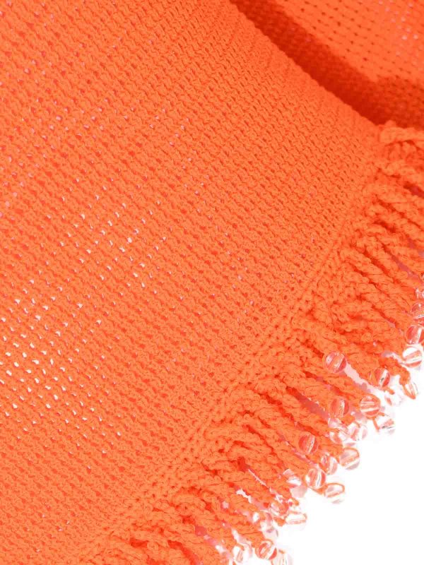 The Best Shops PATRIZIA PEPE: U-Boot-Ausschnitt - U-Boot-Pullover - Orange