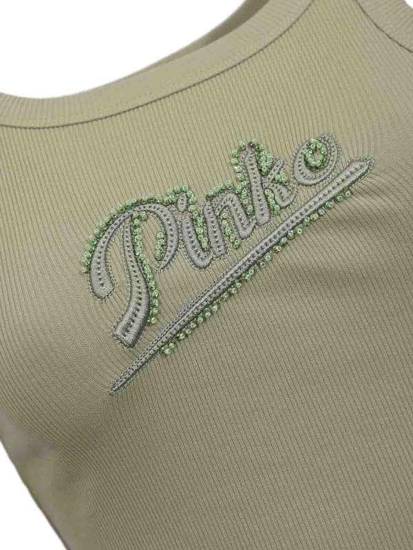 The Best Shops Pinko: Tops y camisetas sin mangas - Top - Verde
