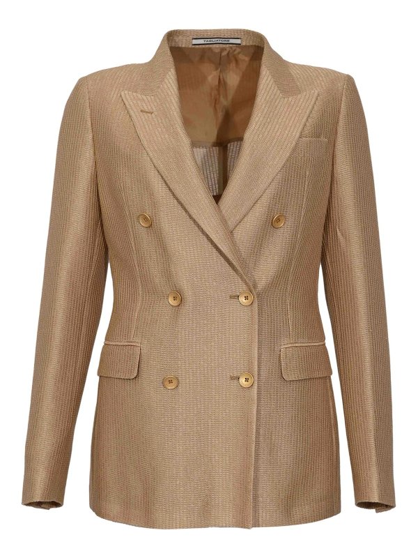 TAGLIATORE: Blazer - Blazer - Beige